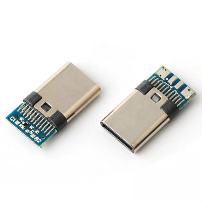 Złącza USB TYP C Wtyczka 24-pinowy 4-rdzeniowy drut lutowniczy z męskim gniazdem PCB